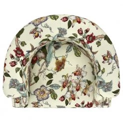 Annalise Cream Multi-Floral with Birds Printed Fabric Chesterfield Arm Chair by Handy Living -Jennifer Taylor Home Store cream multi floral with birds handy living accent chairs a193078 a0 1000