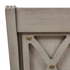 Dauphin Upholstered Dining Side Chair, Set of 2, Cream White Top Grain Leather and Cashmere Gray Wood by Jennifer Taylor -Jennifer Taylor Home Store cream white top grain leather jennifer taylor dining chairs 60330 xlcxfc 44 1000