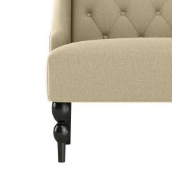 Kobi Creamy Tan Oatmeal Textured Linen-Like Fabric Button Tufted Wingback Arm Chair by Handy Living -Jennifer Taylor Home Store creamy tan oatmeal handy living accent chairs a159661 4f 1000