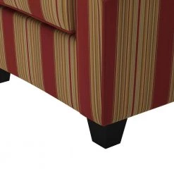 Winnetka Arm Chair and Ottoman in Crimson Red Stripe by Handy Living -Jennifer Taylor Home Store crimson red stripe handy living accent chairs wtk1 cu eba47 1f 1000