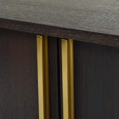 Hausen Brown Oak Wood and Veneer Mid Century Modern Storage Media Console by Jennifer Taylor 14 Hausen Brown Oak Wood and Veneer Mid Century Modern Storage Media Console by Jennifer Taylor -Jennifer Taylor Home Store dark brown jennifer taylor media storage dsg87420 rf 66 1000