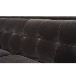Jack 84 in. Dark Charcoal Grey Velvet 3-Seater Tuxedo Sofa with Removable Cushions by Jennifer Taylor -Jennifer Taylor Home Store dark charcoal grey velvet jennifer taylor sofas couches 8403 3 860 44 1000