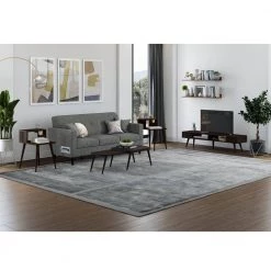 Freemont 4-piece Dark Espresso Solid Wood Table Set with 2-End Tables, Nesting Cocktail Table and TV Stand by Handy Living -Jennifer Taylor Home Store dark espresso handy living nesting tables a171786 31 1000