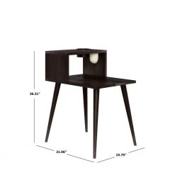 Freemont 4-piece Dark Espresso Solid Wood Table Set with 2-End Tables, Nesting Cocktail Table and TV Stand by Handy Living -Jennifer Taylor Home Store dark espresso handy living nesting tables a171786 66 1000