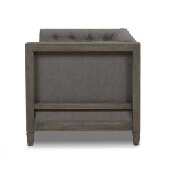 Sylvan Farmhouse Oak Tuxedo Armchair, Heathered Grey by Jennifer Taylor -Jennifer Taylor Home Store dark heathered grey linen jennifer taylor accent chairs 64010 1 mlh 66 1000