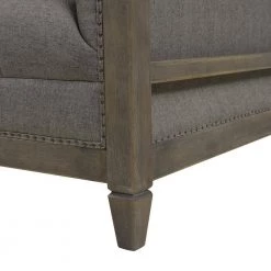 Sylvan Farmhouse Oak Tuxedo Armchair, Heathered Grey by Jennifer Taylor -Jennifer Taylor Home Store dark heathered grey linen jennifer taylor accent chairs 64010 1 mlh fa 1000