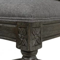 Bella 26 in. Upholstered Round Back Counter Height Bar Stool, Dark Heathered Grey Linen by Jennifer Taylor 23 Bella 26 in. Upholstered Round Back Counter Height Bar Stool, Dark Heathered Grey Linen by Jennifer Taylor -Jennifer Taylor Home Store dark heathered grey linen jennifer taylor bar stools 81080 mlh 44 1000