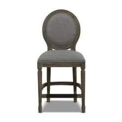 Bella 26 in. Upholstered Round Back Counter Height Bar Stool, Dark Heathered Grey Linen by Jennifer Taylor 19 Bella 26 in. Upholstered Round Back Counter Height Bar Stool, Dark Heathered Grey Linen by Jennifer Taylor -Jennifer Taylor Home Store dark heathered grey linen jennifer taylor bar stools 81080 mlh 77 1000