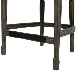 Bella 26 in. Upholstered Round Back Counter Height Bar Stool, Dark Heathered Grey Linen by Jennifer Taylor 24 Bella 26 in. Upholstered Round Back Counter Height Bar Stool, Dark Heathered Grey Linen by Jennifer Taylor -Jennifer Taylor Home Store dark heathered grey linen jennifer taylor bar stools 81080 mlh fa 1000