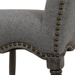 Odette 26 in. Dark Heathered Grey Linen Farmhouse Upholstered Counter Height Bar Stool by Jennifer Taylor -Jennifer Taylor Home Store dark heathered grey linen jennifer taylor bar stools 81090 mlh c3 1000