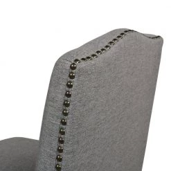 Odette 30 in Dark Heathered Grey High Back Wood Frame Cushioned Bar Stool with Upholstered Seat by Jennifer Taylor -Jennifer Taylor Home Store dark heathered grey linen jennifer taylor bar stools 81091 mlh 1f 1000