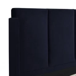 Adonis 65" W Tall Wingback Queen Platform Bed Frame, Dark Navy Blue Velvet by Jennifer Taylor -Jennifer Taylor Home Store dark navy blue jennifer taylor platform beds 52270 3 872 1 66 1000