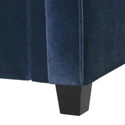 Jack 100 in. W Square Arm 2-Piece Velvet L-Shape Sectional Sofa in Dark Navy Blue with Reversible Chaise by Jennifer Taylor -Jennifer Taylor Home Store dark navy blue performance velvet jennifer taylor sectional sofas 66160 872 66 1000