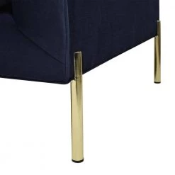 Riviera 84 in. Dark Navy Blue Velvet 3-Seat Channel Tufted Modern Tuxedo Sofa by Jennifer Taylor -Jennifer Taylor Home Store dark navy blue velvet jennifer taylor sofas couches s64090 3 872 fa 1000