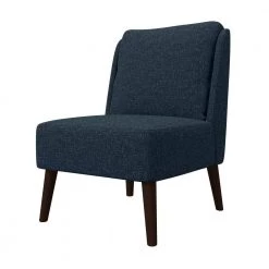 Aubrey Deep Blue Tweed-Like Woven Fabric Mid-Century Modern Accent Chair by Handy Living 12 Aubrey Deep Blue Tweed-Like Woven Fabric Mid-Century Modern Accent Chair by Handy Living -Jennifer Taylor Home Store deep blue tweed like woven handy living accent chairs a190218 4f 1000