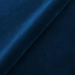 4x4in Deep Blue Velvet Fabric Swatch Sample by Jennifer Taylor