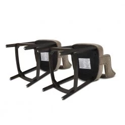 Moderne 26 Counter Height Bar Stool (Set of 2), Deep Mink by Jennifer Taylor -Jennifer Taylor Home Store deep mink beige velvet jennifer taylor bar stools 81060 mvd 1d 1000