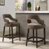 Moderne 26 Counter Height Bar Stool (Set of 2), Deep Mink by Jennifer Taylor