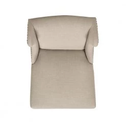 Suzie 39.75 in. Desert Beige Shelter Wingback Rubber Wood 27 in. Counter-Height Barstool with Polyester Seat by Jennifer Taylor -Jennifer Taylor Home Store desert beige yarndye jennifer taylor bar stools 81102 mpb 1d 1000