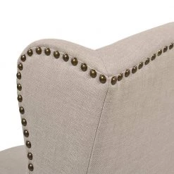 Suzie 39.75 in. Desert Beige Shelter Wingback Rubber Wood 27 in. Counter-Height Barstool with Polyester Seat by Jennifer Taylor -Jennifer Taylor Home Store desert beige yarndye jennifer taylor bar stools 81102 mpb 66 1000