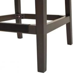 Suzie 39.75 in. Desert Beige Shelter Wingback Rubber Wood 27 in. Counter-Height Barstool with Polyester Seat by Jennifer Taylor -Jennifer Taylor Home Store desert beige yarndye jennifer taylor bar stools 81102 mpb 77 1000