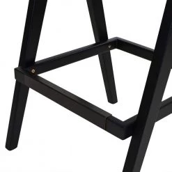 Milan 29.5 in. Modern Webbing Back Bar Stool with Arms Ebony Black Boucle (Set of 3) by Jennifer Taylor -Jennifer Taylor Home Store ebony black boucle jennifer taylor bar stools 81240 mbb 3p my 77 1000