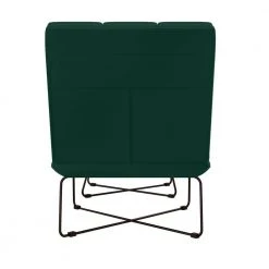 Wallis Emerald Green Velvet Modern Armless Chair and Ottoman Set by Handy Living -Jennifer Taylor Home Store emerald green handy living accent chairs a153249 66 1000