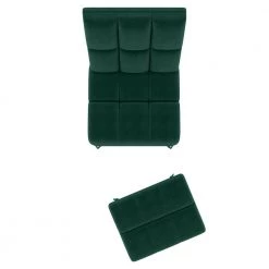 Wallis Emerald Green Velvet Modern Armless Chair and Ottoman Set by Handy Living -Jennifer Taylor Home Store emerald green handy living accent chairs a153249 a0 1000