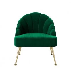 Appleby Emerald Green Velvet Modern Channel Tufted Shell Chair by Handy Living 10 Appleby Emerald Green Velvet Modern Channel Tufted Shell Chair by Handy Living -Jennifer Taylor Home Store emerald green handy living accent chairs a162739 c3 1000