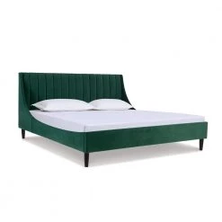 Aspen Evergreen King Upholstered Bed by Jennifer Taylor