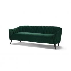 Sienna 81 in. Evergreen Velvet 3-Seater Tuxedo Sofa with Flared Arms by Jennifer Taylor -Jennifer Taylor Home Store evergreen velvet jennifer taylor sofas couches s63321 3 893 fa 1000