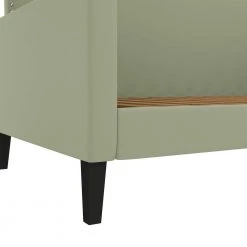 Grove Hill Fawn Gray Velvet-Like Fabric Twin Square Back Daybed with Nailhead Trim by Handy Living -Jennifer Taylor Home Store fawn gray velvet like fabric handy living daybeds a197250 1d 1000