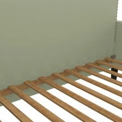 Grove Hill Fawn Gray Velvet-Like Fabric Twin Square Back Daybed with Nailhead Trim by Handy Living -Jennifer Taylor Home Store fawn gray velvet like fabric handy living daybeds a197250 44 1000