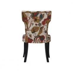 Sirena Upholstered Dining Chairs in Warm Multi-Floral (Set of 2) by Handy Living -Jennifer Taylor Home Store floral pod with hues of sand crimson gray green handy living dining chairs dc2 jgf47 164 66 1000