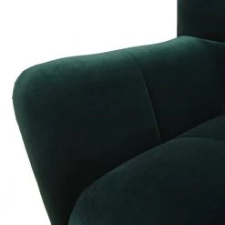 Gerald 32.5 in. Forest Green Performance Velvet Mid-Century Modern Tufted Wingback Arm Chair by Jennifer Taylor -Jennifer Taylor Home Store forest green performance velvet jennifer taylor accent chairs hdmvf 60290 44 1000