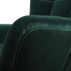 Gerald 32.5 in. Forest Green Performance Velvet Mid-Century Modern Tufted Wingback Arm Chair by Jennifer Taylor -Jennifer Taylor Home Store forest green performance velvet jennifer taylor accent chairs hdmvf 60290 fa 1000