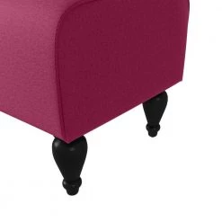 Duncan Fuchsia Pink Velour Channel Tufted Rolled Arm Chair and Ottoman Set by Handy Living -Jennifer Taylor Home Store fuchsia pink handy living accent chairs a153188 76 1000