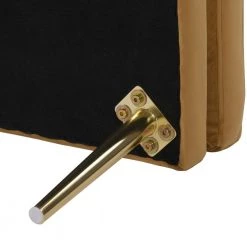 Oliver Mid-Century Modern Gold Velvet Entryway Bench by Jennifer Taylor -Jennifer Taylor Home Store gold velvet jennifer taylor bedroom benches hd959 s85360 fa 1000