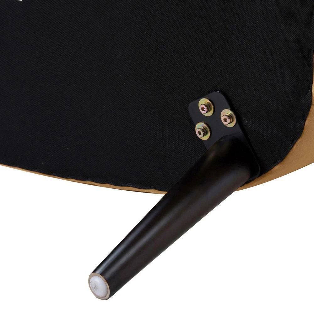 Becca 52 in. Gold Channel Button Tufted Velvet 2-Seater Armless Settee with Wood Legs by Jennifer Taylor 7 Becca 52 in. Gold Channel Button Tufted Velvet 2-Seater Armless Settee with Wood Legs by Jennifer Taylor - Image 7