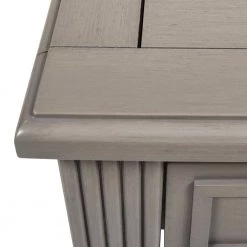 Dauphin 20 in. Grey Cashmere Wood Storage Shelf Side Table by Jennifer Taylor -Jennifer Taylor Home Store grey cashmere jennifer taylor end side tables ctg87041 1f 1000
