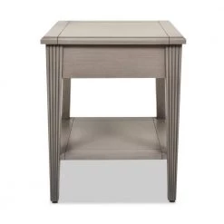 Dauphin 20 in. Grey Cashmere Wood Storage Shelf Side Table by Jennifer Taylor -Jennifer Taylor Home Store grey cashmere jennifer taylor end side tables ctg87041 a0 1000