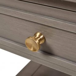 Dauphin 20 in. Grey Cashmere Wood Storage Shelf Side Table by Jennifer Taylor -Jennifer Taylor Home Store grey cashmere jennifer taylor end side tables ctg87041 fa 1000