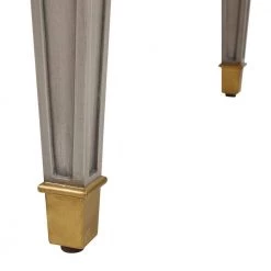 Dauphin Grey Cashmere Gold Accent 5-Drawer Wood Desk by Jennifer Taylor -Jennifer Taylor Home Store grey cashmere jennifer taylor furniture parts bgz87090 1f 1000