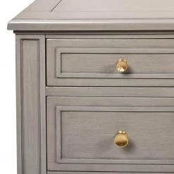 Dauphin Grey Cashmere Gold Accent 5-Drawer Wood Desk by Jennifer Taylor -Jennifer Taylor Home Store grey cashmere jennifer taylor furniture parts bgz87090 c3 1000