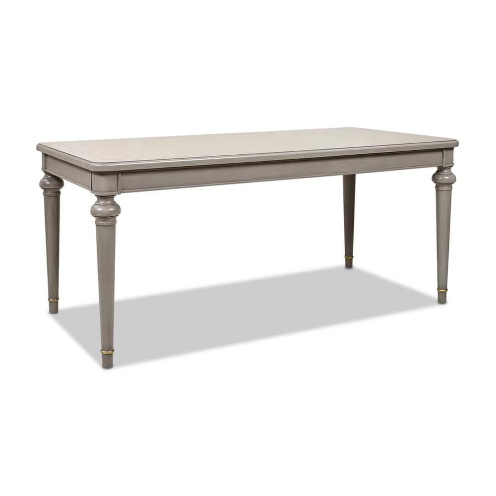 Dauphin 71 in. Cashmere Gray Birchwood Rectangular 6-Seater Dining Table by Jennifer Taylor 4 Dauphin 71 in. Cashmere Gray Birchwood Rectangular 6-Seater Dining Table by Jennifer Taylor - Image 4