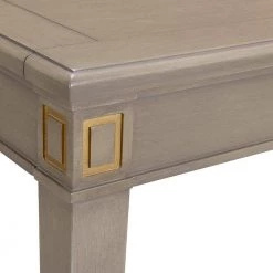Dauphin Grey Cashmere Gold Accent Console Vanity Table by Jennifer Taylor -Jennifer Taylor Home Store grey cashmere jennifer taylor makeup vanities szt87080 44 1000