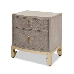Vegas 23.5" 2-Drawer Storage End Table, Weathered Oak Veneer by Jennifer Taylor -Jennifer Taylor Home Store grey jennifer taylor nightstands ctg87160 40 1000