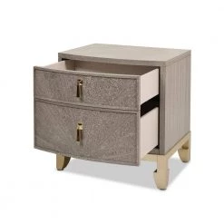 Vegas 23.5" 2-Drawer Storage End Table, Weathered Oak Veneer by Jennifer Taylor -Jennifer Taylor Home Store grey jennifer taylor nightstands ctg87160 a0 1000