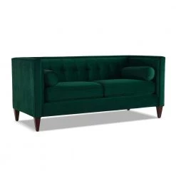 Jack 71" Modern Tuxedo Tufted Loveseat, Evergreen Velvet by Jennifer Taylor 12 Jack 71" Modern Tuxedo Tufted Loveseat, Evergreen Velvet by Jennifer Taylor -Jennifer Taylor Home Store hunter green velvet jennifer taylor loveseats 8403 2 893 a0 1000