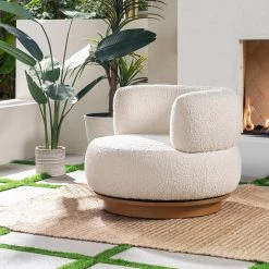 Fuji 360 Swivel Ivory White Boucle Low Barrel Back Accent Chair by Jennifer Taylor 10 Fuji 360 Swivel Ivory White Boucle Low Barrel Back Accent Chair by Jennifer Taylor -Jennifer Taylor Home Store ivory white boucle jennifer taylor accent chairs 60410 mbw my 40 1000